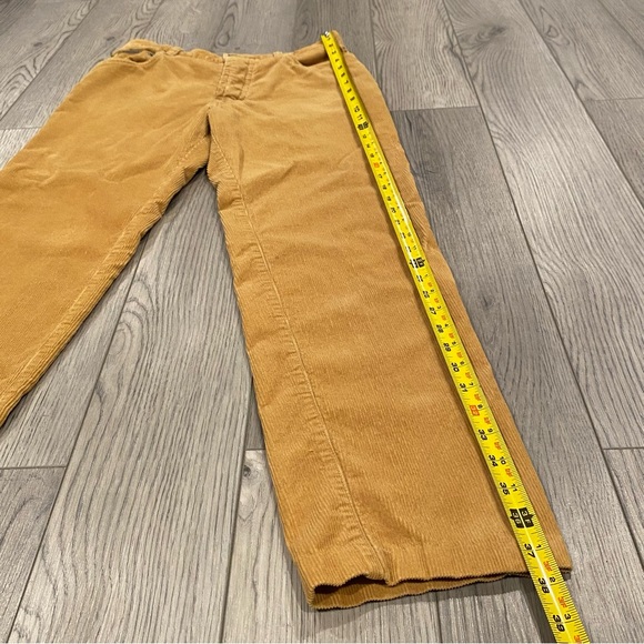 Calvin Klein Jeans Corduroy Pants Juniors 3 Low Rider Straight Button Fly Camel - Picture 11 of 15